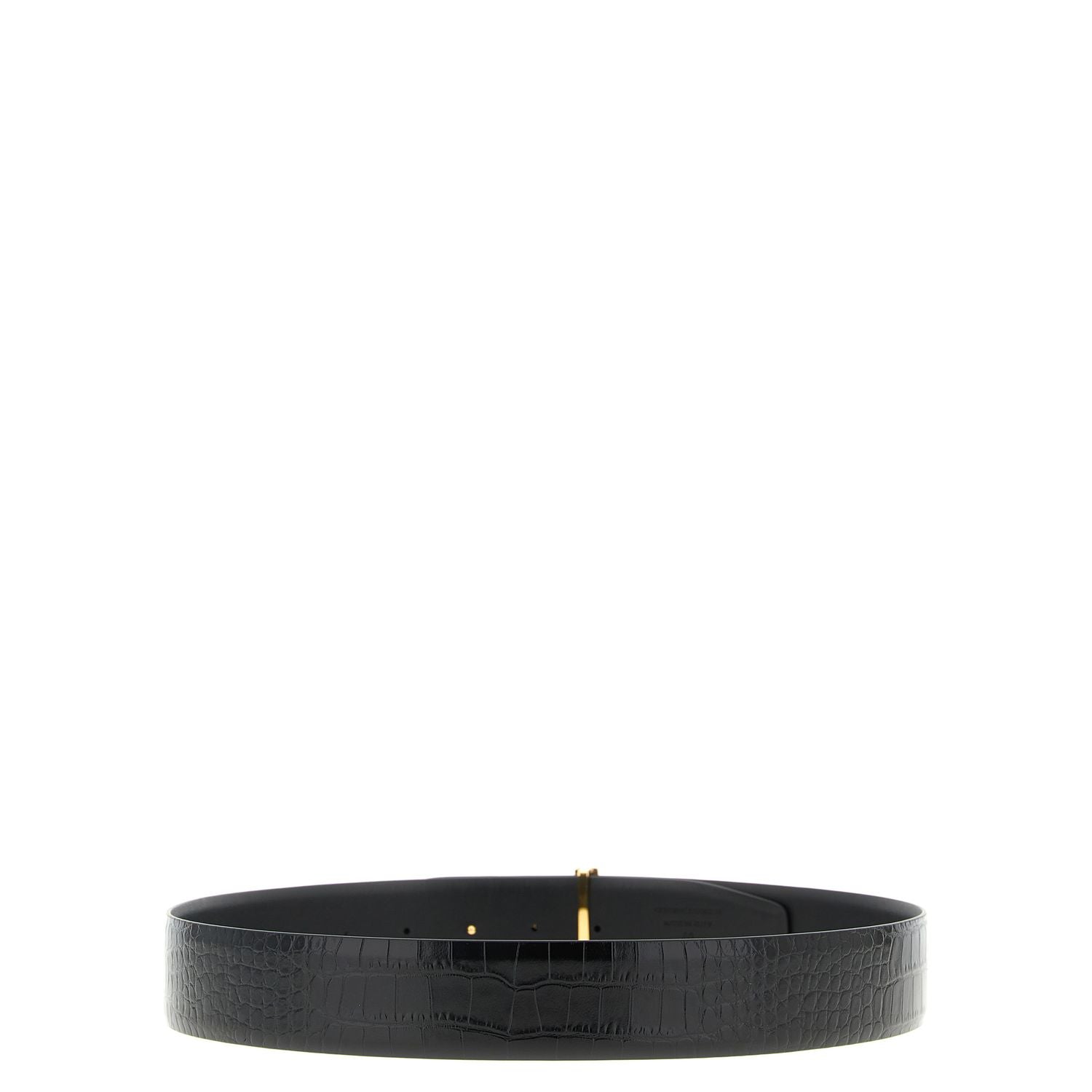Tom Ford Black Calfskin Regular Belt