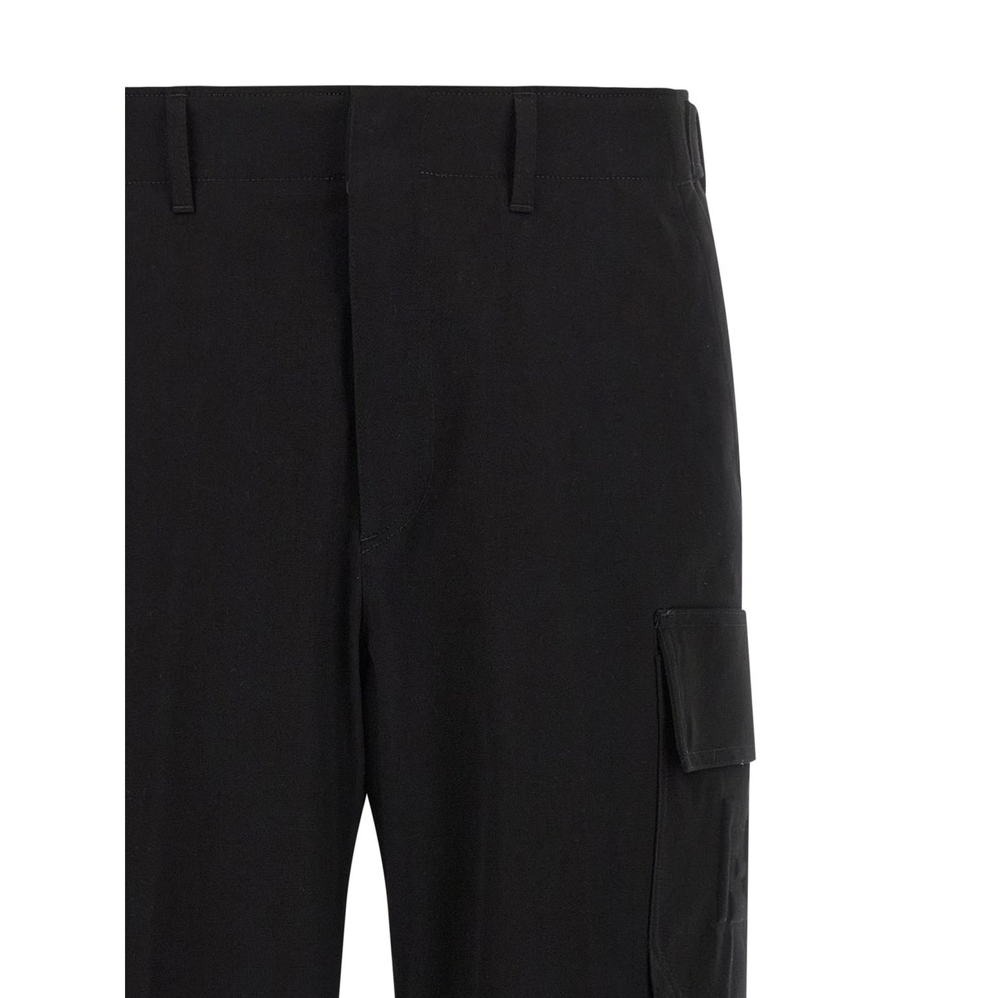 Fendi Black Cotton Cargo Pants
