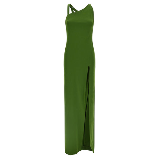 The Attico Bicolor Viscose Long Dress