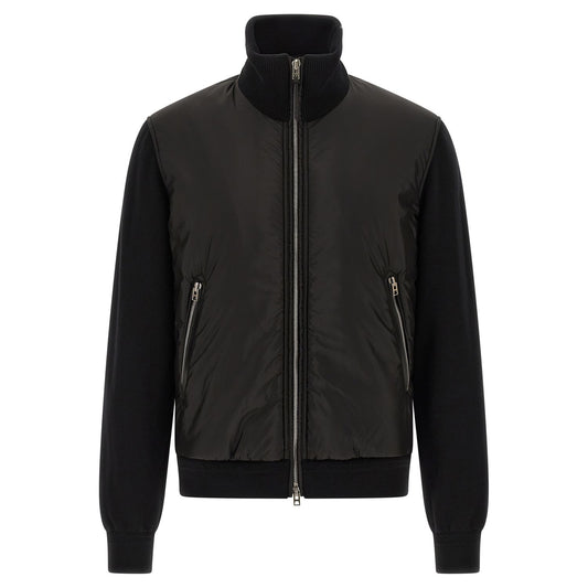 Tom Ford Black Wool Bomber