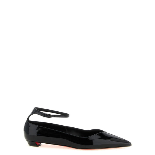 Christian Louboutin Black Calfskin Ballet Flats