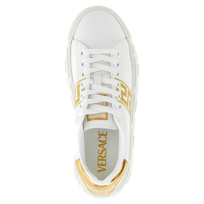 Versace Gold Nylon Platform Sneakers