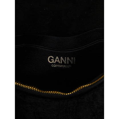 Ganni Black Polyester Cardholder