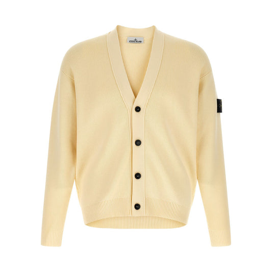 Stone Island Beige Cotton Cardigan