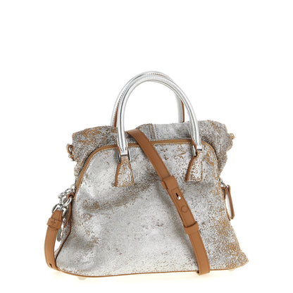 Maison Margiela Silver Lambskin Handbag