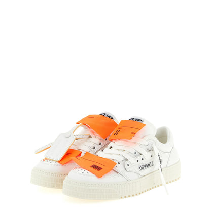 Off-White White Calfskin Athletic Sneakers