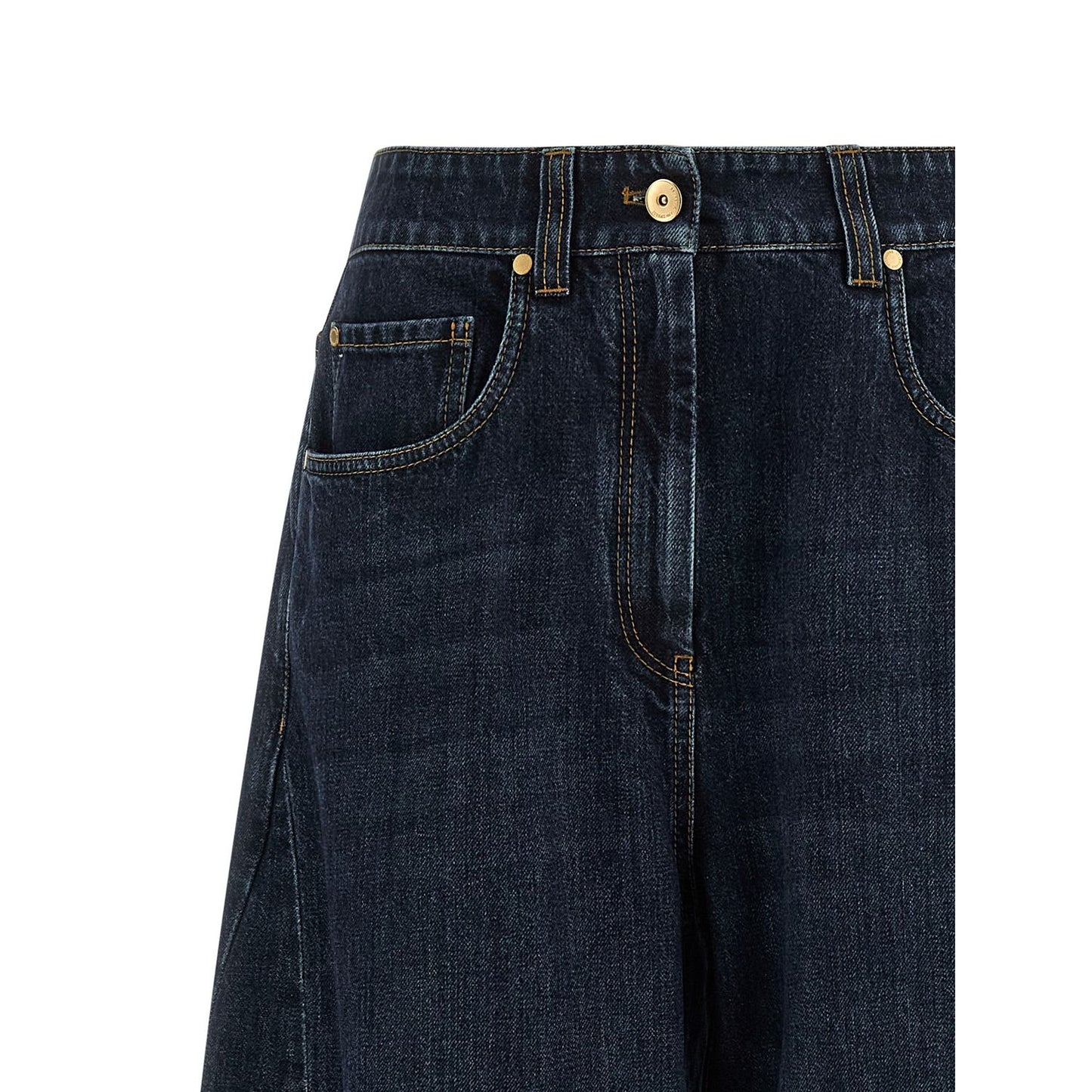 Brunello Cucinelli Blue Cotton Jeans Denim