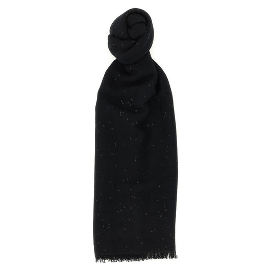 Brunello Cucinelli Black Cashmere Scarf
