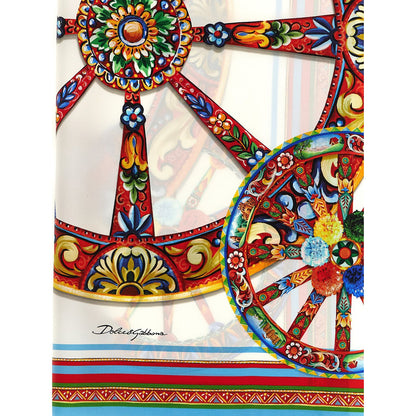 Dolce & Gabbana Multicolor Silk Scarf