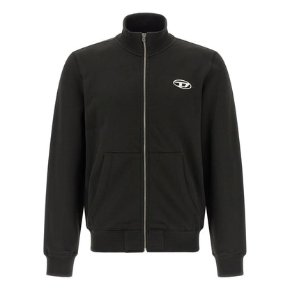 Diesel Black Cotton Sweatshirt
