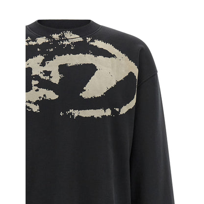 Diesel Black Cotton Sweatshirt