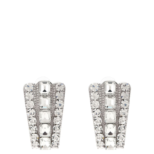 Self-Portrait Silver Cotton Earrings