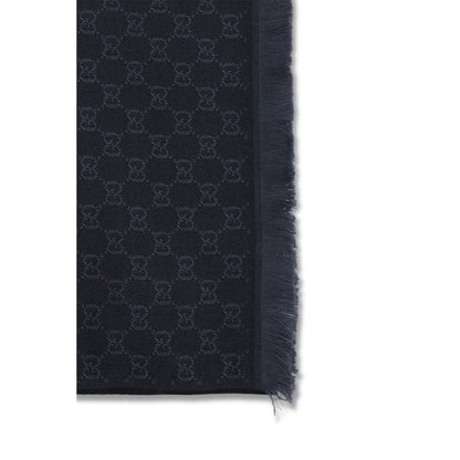 Gucci Black Wool Oves Aries Scarf