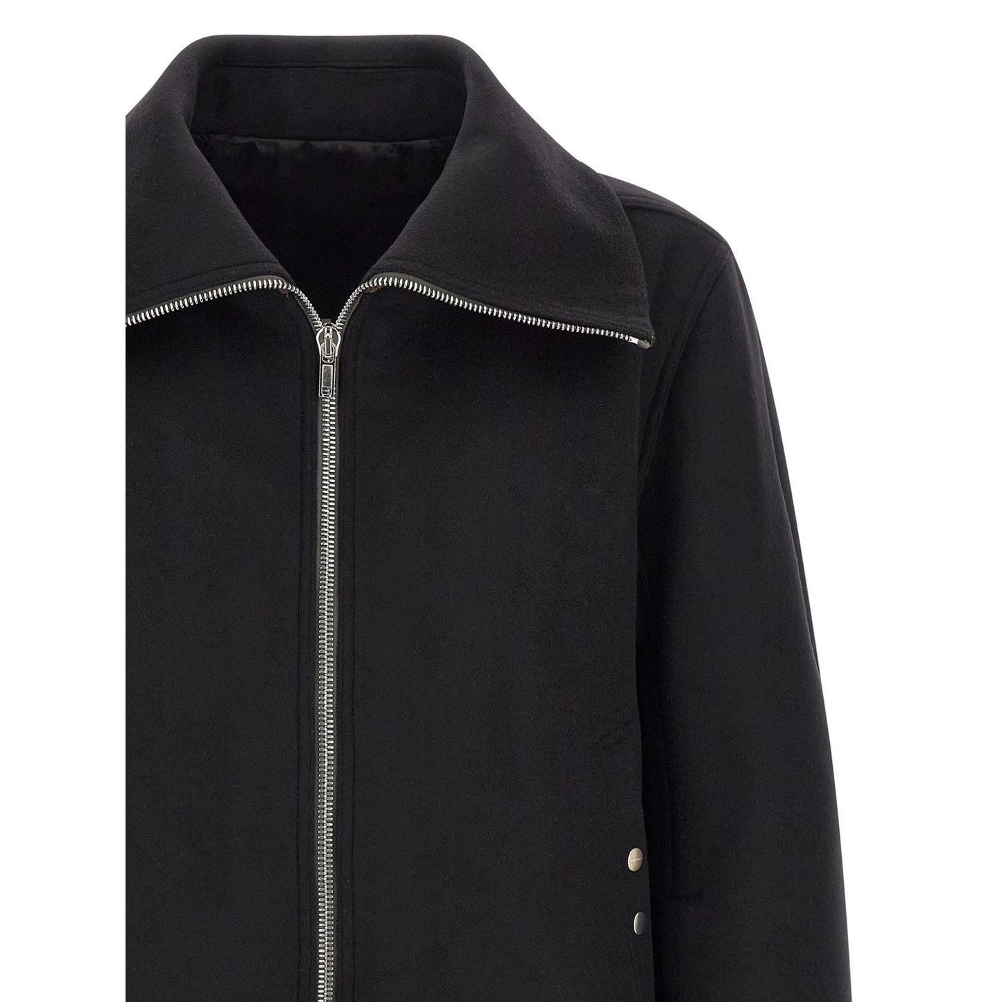 Rick Owens Black Virgin Wool Bomber