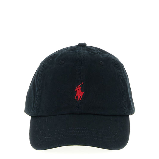 Polo Ralph Lauren Black Cotton Cap (Baseball Hat)
