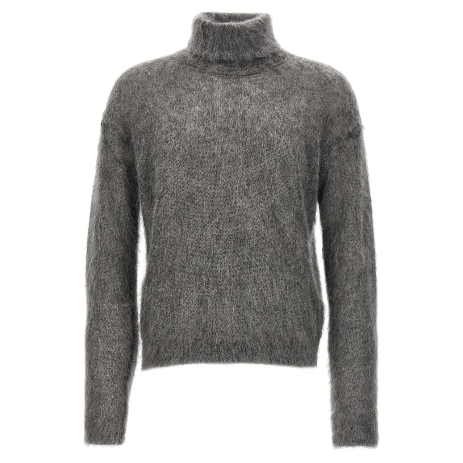 Saint Laurent Gray Wool Cardigan