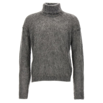 Saint Laurent Gray Wool Cardigan