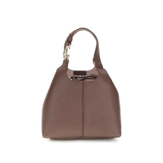 Coccinelle Beige Calf Leather Bos Taurus Shoulder Bag