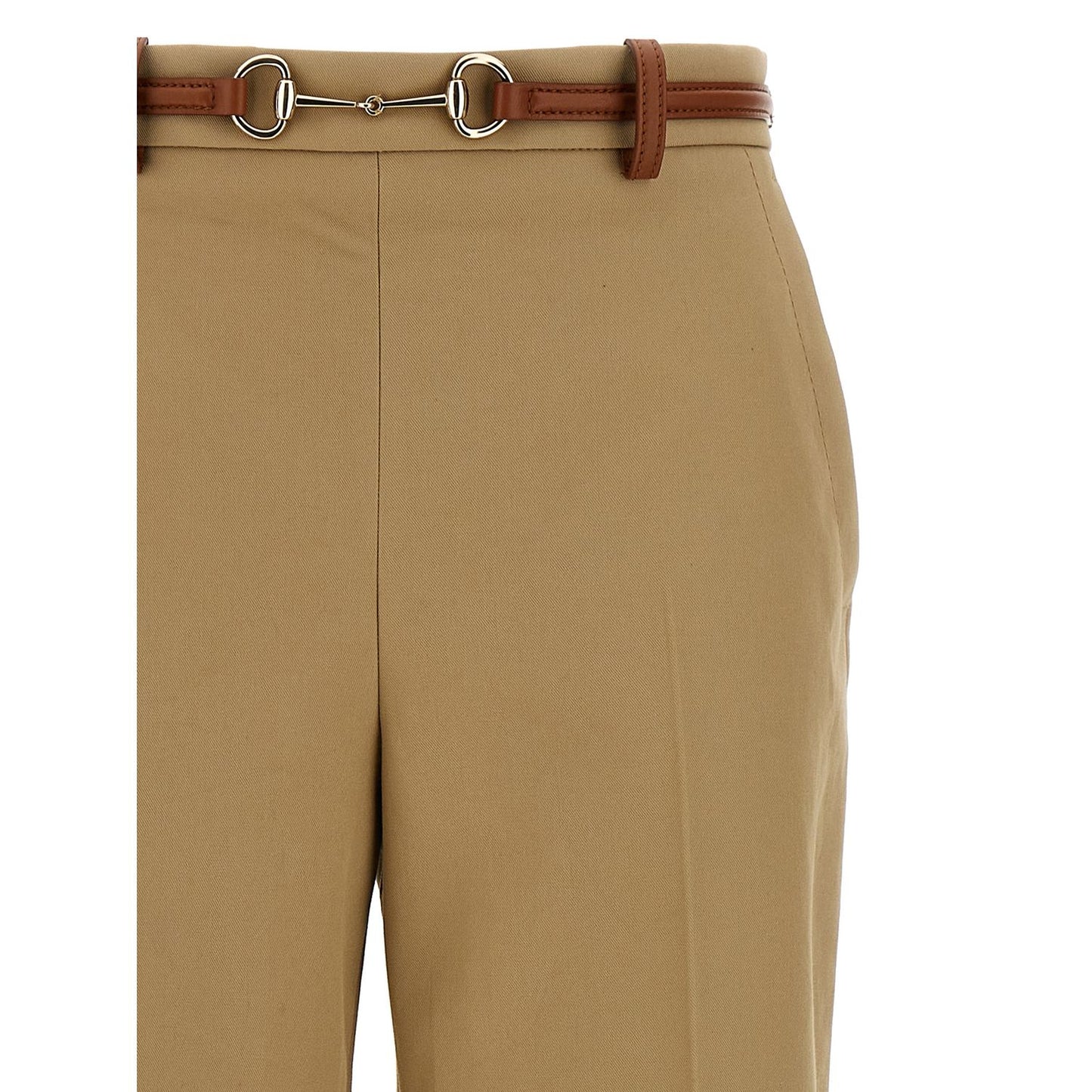 Gucci Beige Cotton Casual Pants