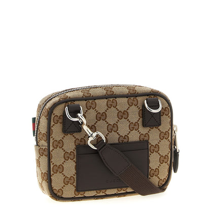 Gucci Beige Polyester Crossbody Bag