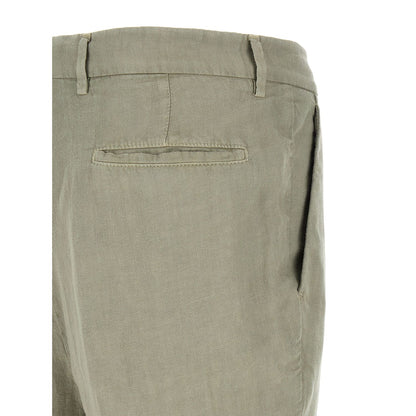 Brunello Cucinelli Bicolor Linen Casual Pants