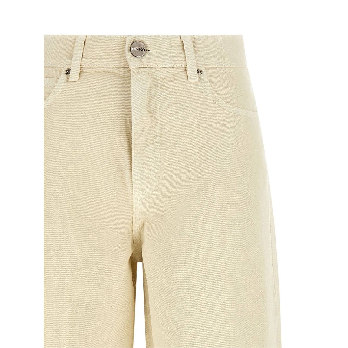 PINKO Beige Cotton Jeans Denim