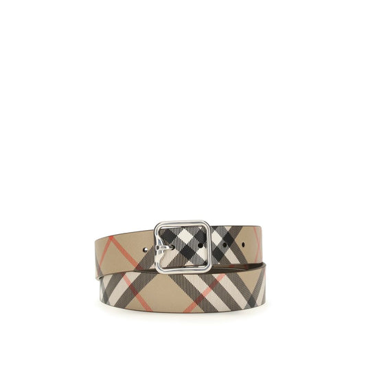 Burberry Beige Calf Leather Bos Taurus Regular Belt