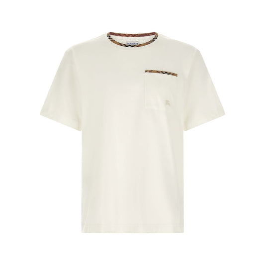 Burberry White Cotton T-Shirt