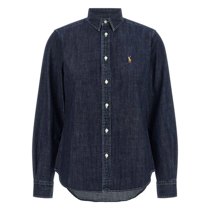 Polo Ralph Lauren Blue Cotton Blouse