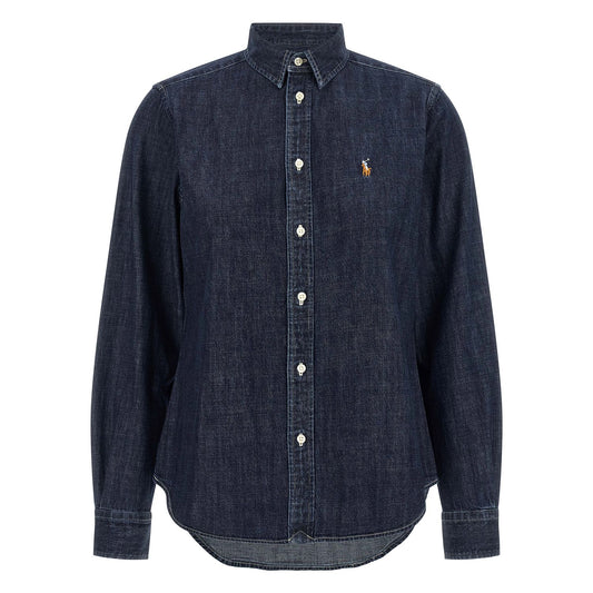Polo Ralph Lauren Blue Cotton Blouse