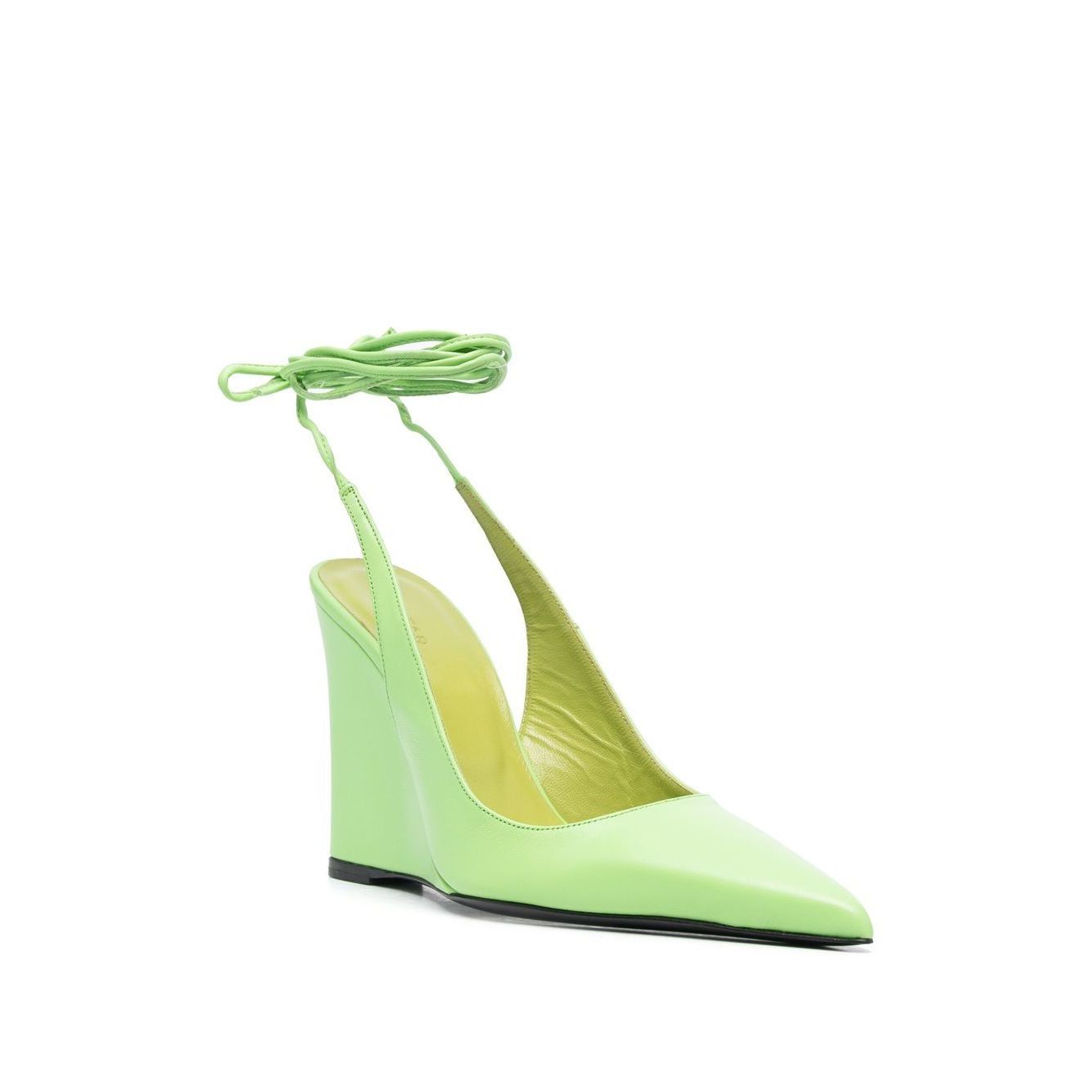 BY FAR PRE With Heel Green Medium Heel