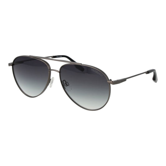 Trussardi Gray Stainless Steel Sunglasses