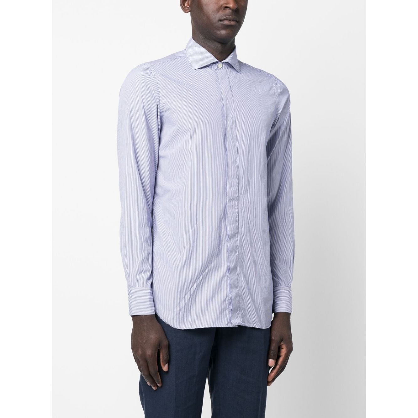 FINAMORE 1925 NAPOLI Shirts Blue Shirts