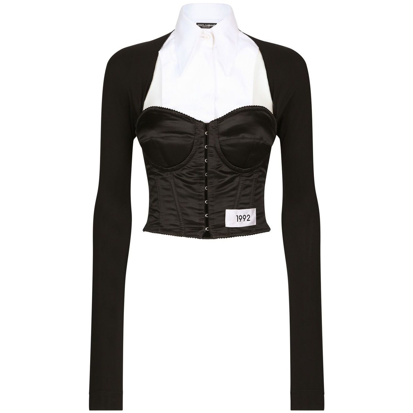 Dolce & Gabbana layered-shirt corset top