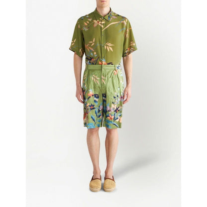Etro Shorts Green Short trousers