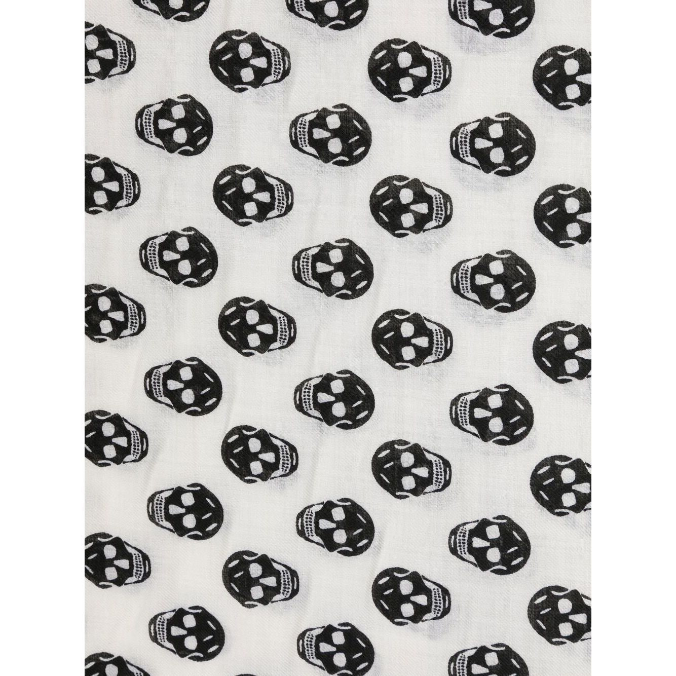Alexander McQueen Skull wool scarf Scarves Hats & Gloves