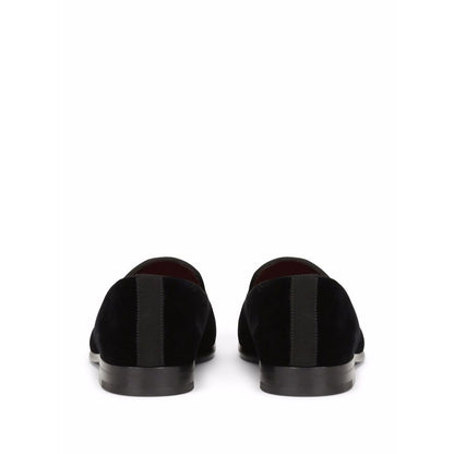 Dolce & Gabbana DG logo velvet slippers Moccasins