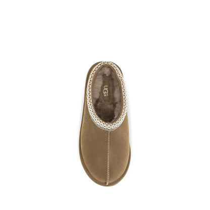 UGG Beige Leather Mules