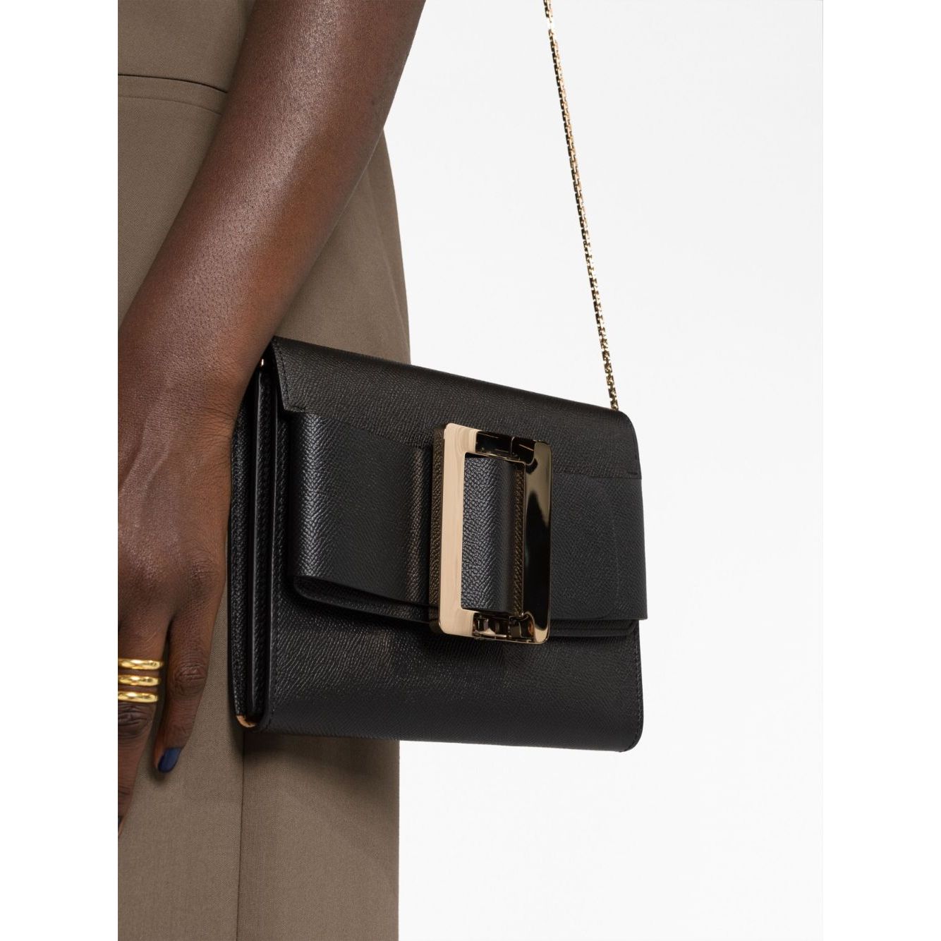 Boyy Buckle Travel Case Epsom Leather Handbag