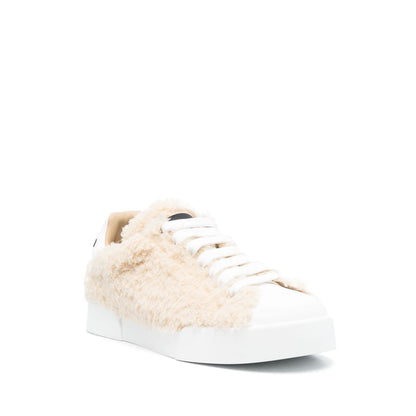 Dolce & Gabbana leather sneakers with embossed logo