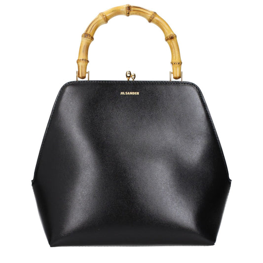 Jil Sander Black Leather Handbag