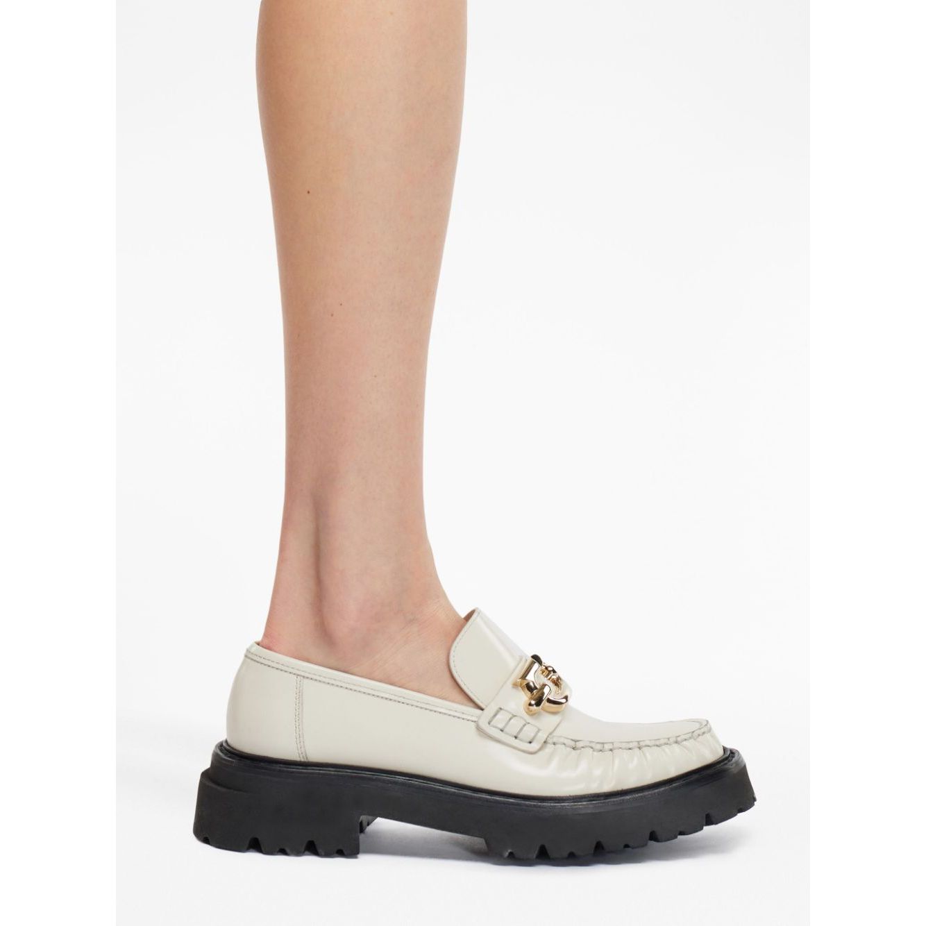 Ferragamo Gancini-plaque Leather Loafers