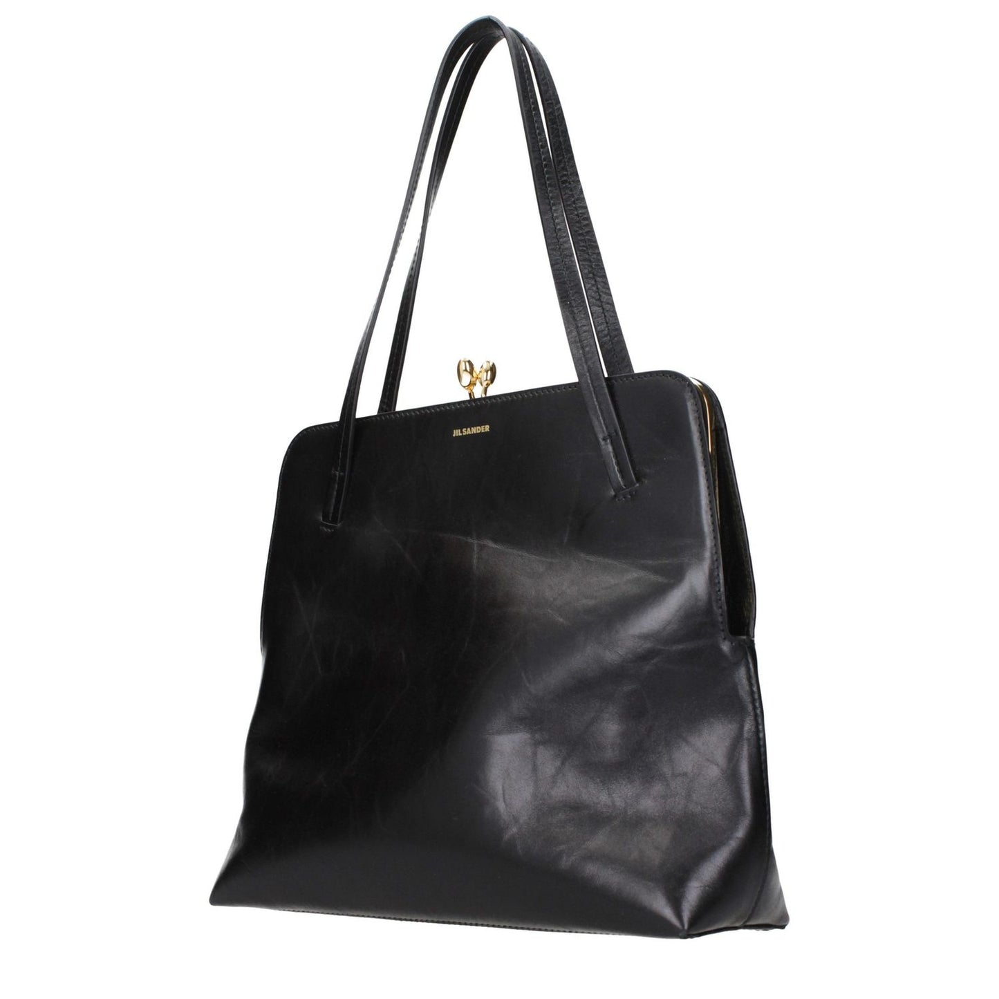 Jil Sander Black Leather Shoulder Bag