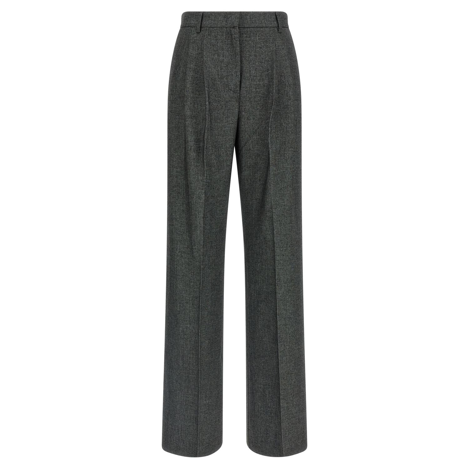 The Andamane Gray Polyester Dress Pants
