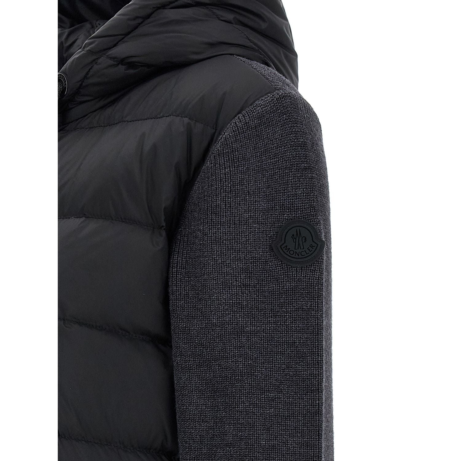 Moncler Gray Polyamide Cardigan