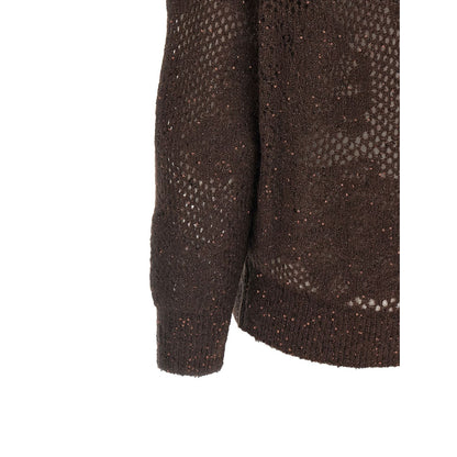 Brunello Cucinelli Brown Nylon Cardigan