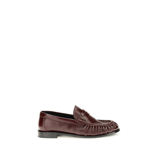 Saint Laurent Bordeaux Lamb Ovis Aries Aries Slip-On Loafers