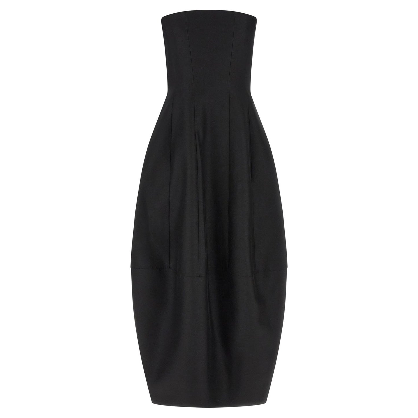 Khaite Black Wool Long Dress