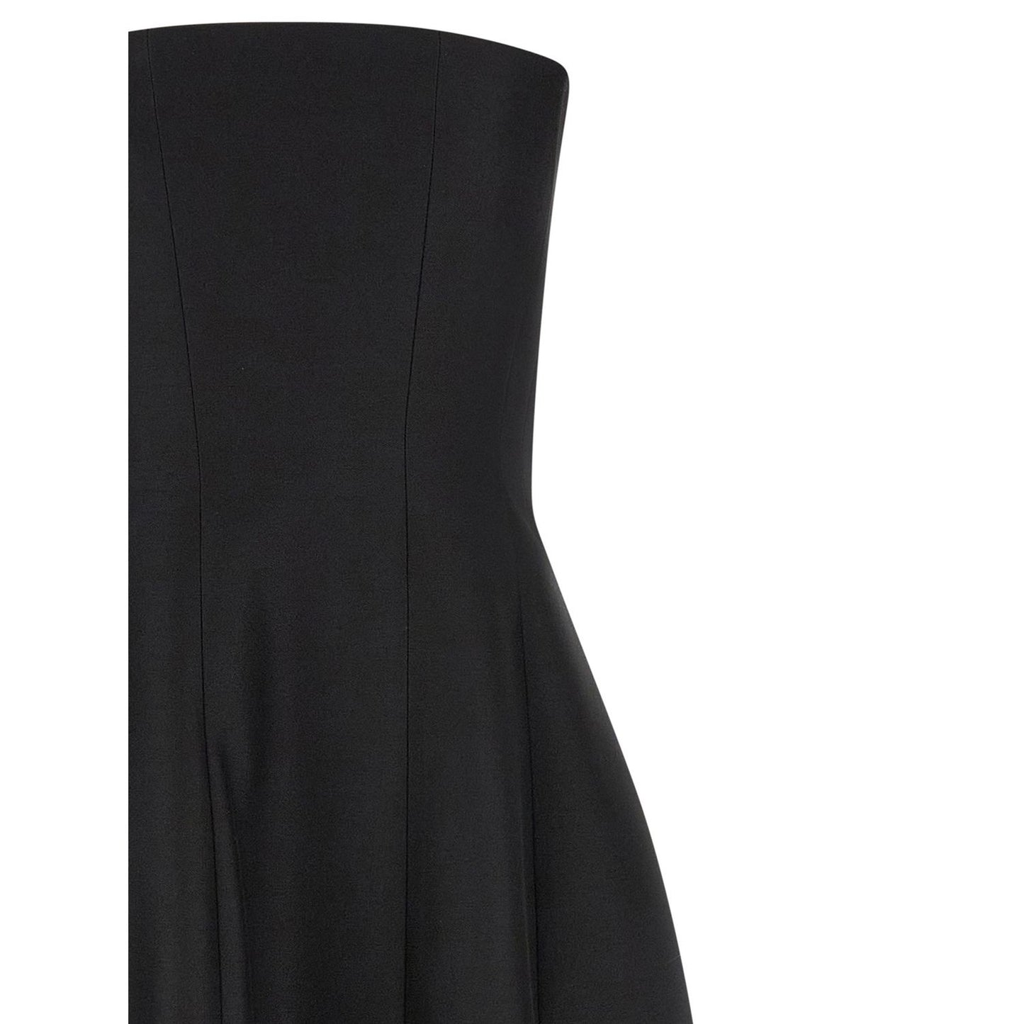 Khaite Black Wool Long Dress