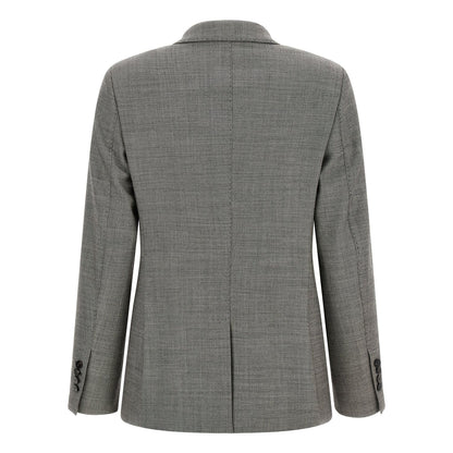 Alberto Biani Gray Wool Blazer